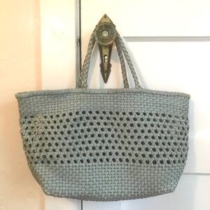 🩷 Anthropologie Shira tote light blue. So cute 🌷